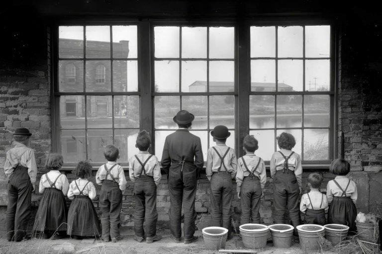 Enfants des années 20 qui tournent le dos - crédit photo : denklim via Shutterstock